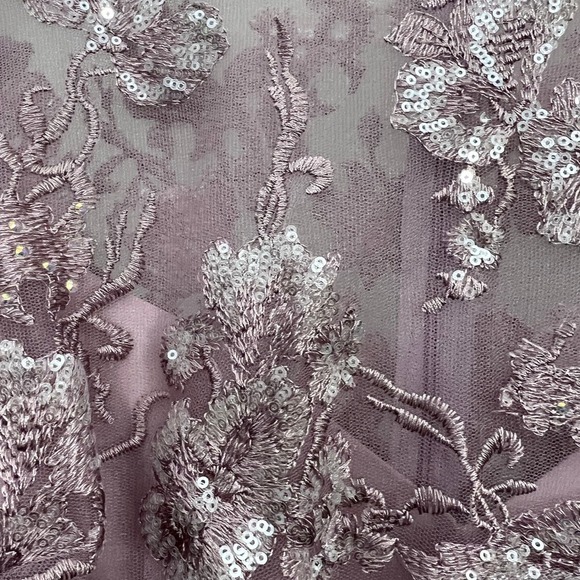 NEW $598 MAC DUGGAL 50664 LILAC FLORAL ILLUSION GOWN Size 18 - Picture 12 of 16